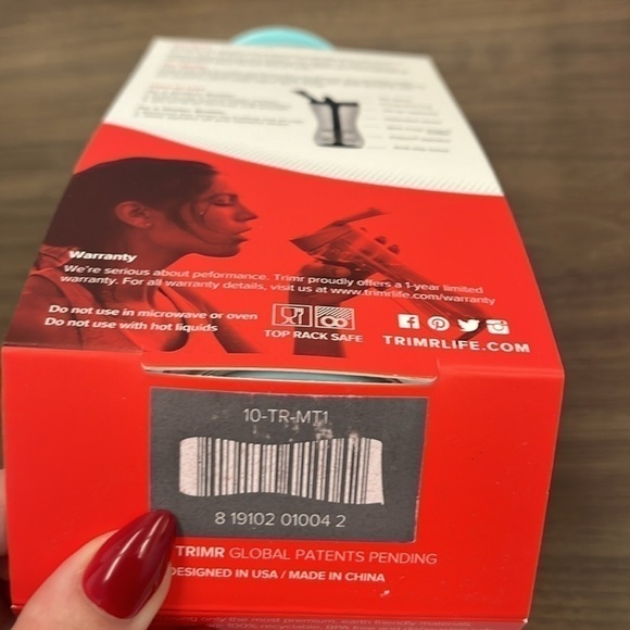 NWT Trimr Water + Protein Shaker Bottle Mint Sip Straw Chug Spout Aqua Blue - Picture 13 of 13